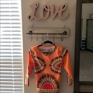 BEAUTIFUL BRIGHT summer open back 3/4 sleeve Tunic